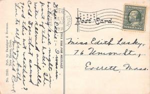 Savin Rock Connecticut Coxs Surf House Flag Pole Antique Postcard (K2271)