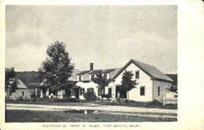 Residence of Henry W. Blake in East Sebago, Maine