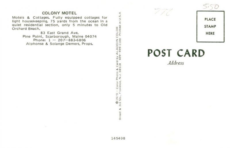 Maine  Scarbororough Colony Motel