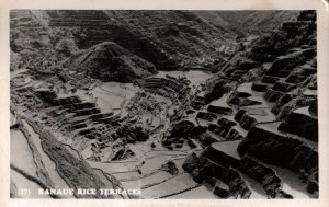 RPPC  Philippines    Banaue Rice Terraces  Real Photo Postcard