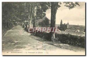 Old Postcard Remiremont La Promenade du Calvaire