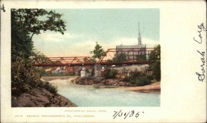 Stroudsburg Falls PA Bridge c1905 Detroit Publishing Postcard