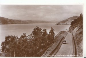 Scotland Postcard - Loch Ness, Approaching Drumnadrochit - Real Photo Ref 14969A