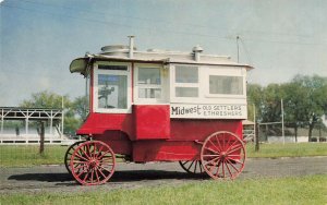 Mt Pleasant IA Midwest Old Threshers & Settlers Popcorn Wagon Postcard