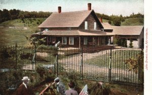 Vintage Postcard 1900's John Brown's House Adirondacks New York N. Y. Structure
