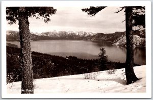 Idaho ID, Lake Pend Oreille, Panhandle, Winter Snow, Nature, RPPC, Postcard