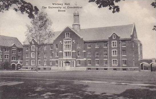 Connecticut Storrs The Whitney Hall The University Of Connecticut  Albertype