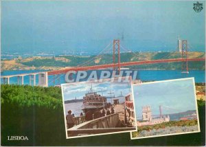 Modern Postcard Portugal Lisboa Bridge on tojo