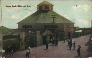 Wildwood NJ Casino Block c1910 Postcard