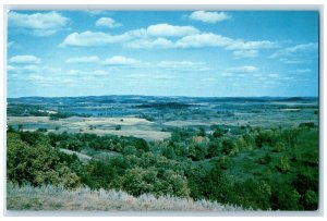 c1960's View From Inspiration Peak Clitherall Minnesota MN Unposted Postcard