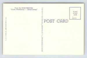 Palm Beach Florida Worth Avenue Exclusive, Antique Cars Postcard