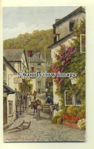 ar0291 - The High Street at Clovelly *2948. Artist - A R Quinton - Postcard