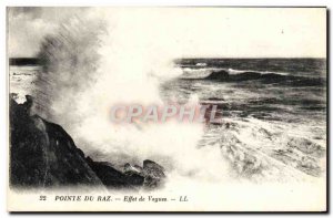 Postcard Old Pointe Du Raz Effect Waves