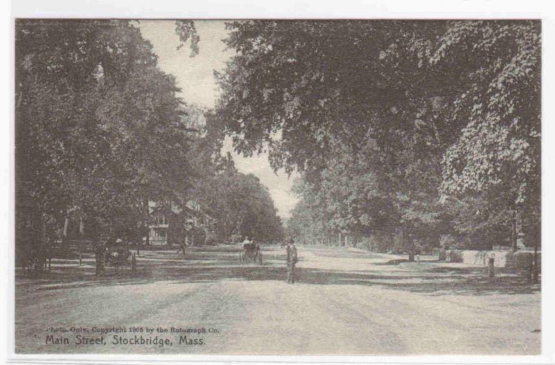 Main Street Stockbridge Massachusetts 1910c postcard