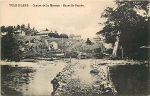 Yule Island Papua & NEW GUINEA vintage postcard port leon c. 1910's