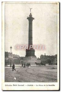 Paris - 10 - Collection Diary - The Place de la Bastille - Old Postcard