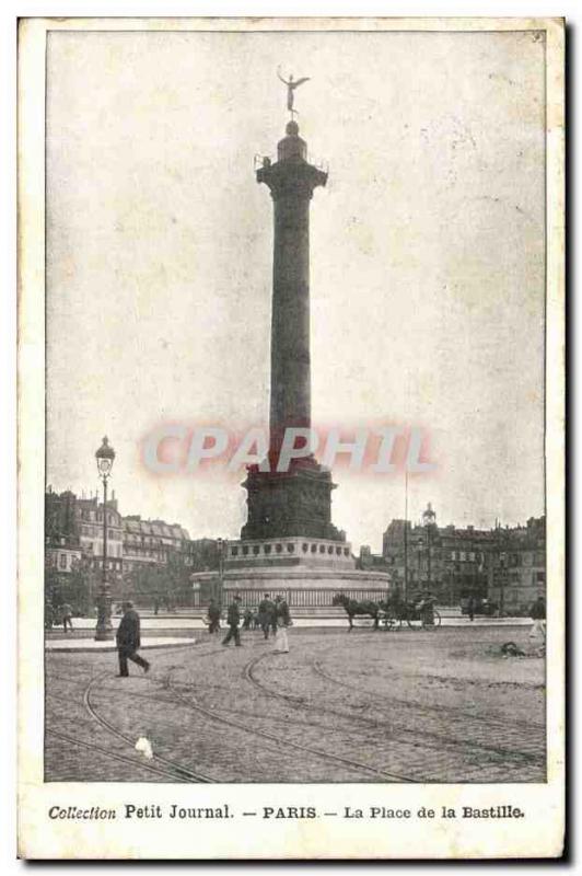 Paris - 10 - Collection Diary - The Place de la Bastille - Old Postcard