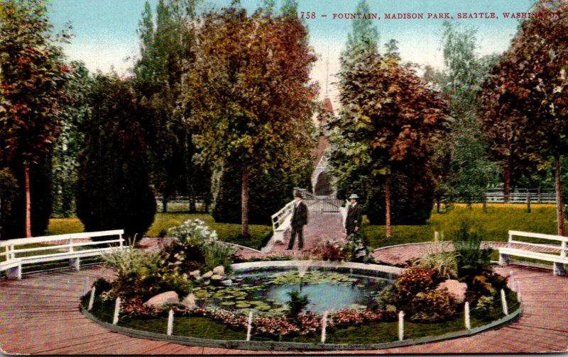 Washington Seattle Madison Park Fountain