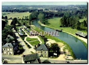 Postcard Modern Tintenic Aerial view Municipal Camping Canal