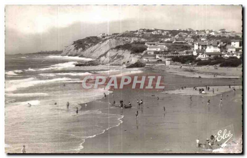 Old Postcard The Beach Bidart