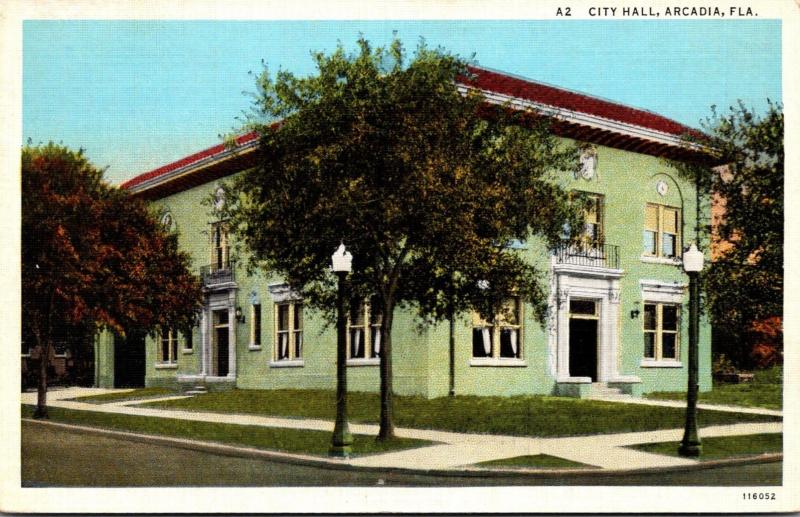 Florida Arcadia City Hall Curteich