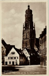 CPA AK Nordlingen- blick vom Holzmarkt a.d. St Gerogskirche GERMANY (943318)