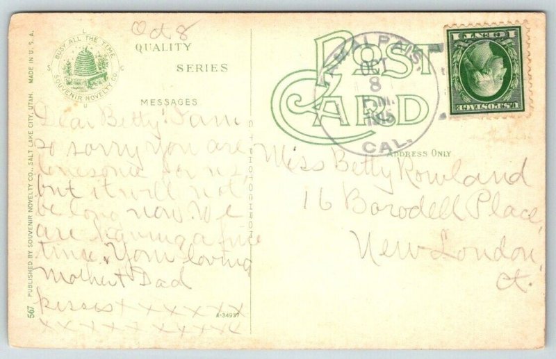 Bridal Veil Falls   Ogden Canyon  Utah   1915