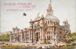 Italy Torino Exposition 1911 Il Palazzo Delle Feste Postcard E83