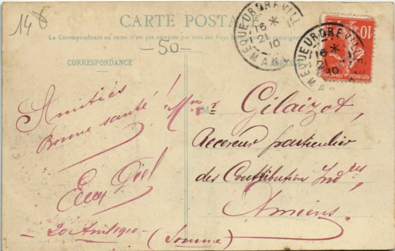 CPA EQUEURDREVILLE Rue de la Paix (809749)