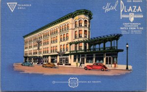 Linen Postcard Hotel Plaza and Triangle Grill in Chattanooga, Tennessee