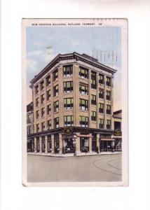 New Gyphon Building, Howley Corner, Rutland Vermont, Used 1924