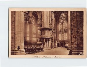Postcard Interno, Il Duomo, Milan, Italy