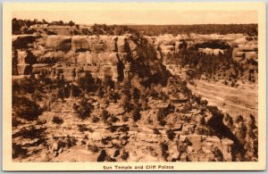 Sun Temple and Cliff Palace Mesa Verde National Park Colorado CO Postcard