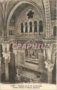 Old Postcard Lyon Basilica of Our Lady of Fourviere Chart Orsel and upper Tri...