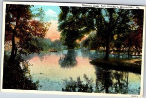 Postcard BOAT SCENE Springfield Missouri MO AK5508