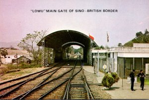 Hong Kong British Border Lowu Main Gate Of Sino