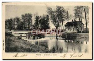 Postcard Old Bridge Caen Calix