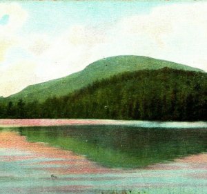 Hosmer's Pond and Bald Mountain Camden Maine UNP 1910s Vtg Postcard Leighton Co