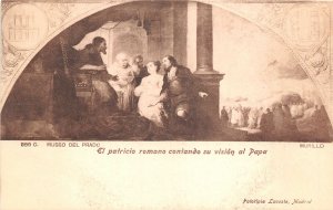 Lot 53 Prado museum spain madrid painting postcard murillo patricio romano papa