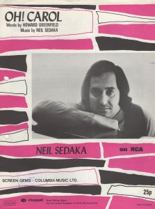 Oh Carol Neil Sedaka Vintage Rare Sheet Music