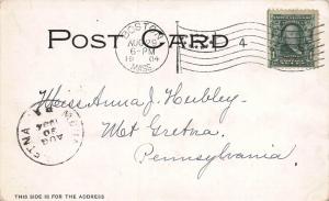 Greetings from Wellesley College, Wellesley, MA., Early Postcard, Used in 1904