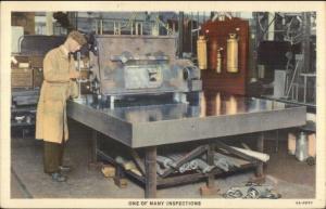 Caterpillar Factory Peoria IL Tractors Machine Shop Worker Manufacturing LINEN