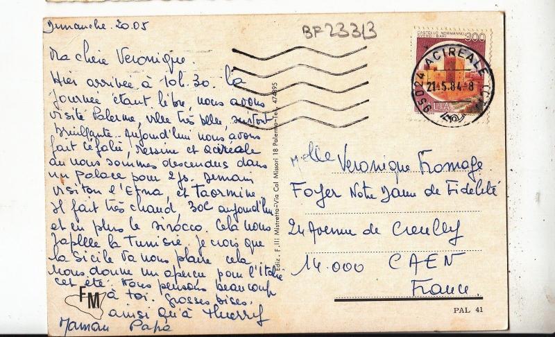 BF23313 palermo  italy  front/back image