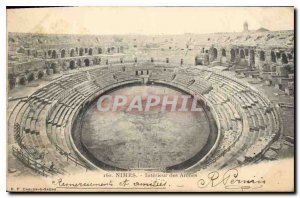 Postcard Old Nimes Interieur des Arenes