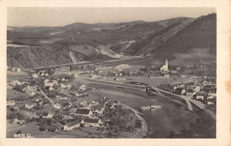 Stechovice Czech Republic Birdseye View Real Photo Antique Postcard K11408