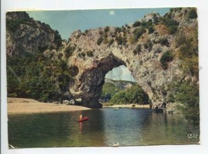 441458 France Ardeche arch bridge RPPC to Switzerland