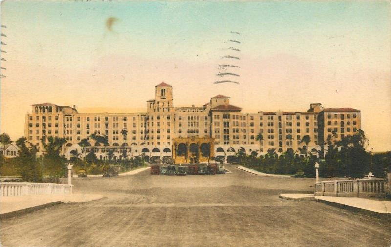 Hollywood By The Sea FloridaHollywood Beach HotelBoulevard Side1931 Postcard