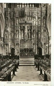 Hampshire Postcard - Winchester Cathedral - The Reredos - RP  - Ref 11727A