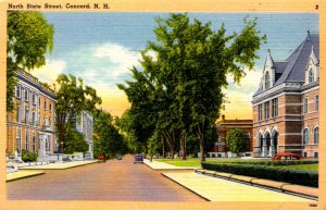 Concord, New Hampshire - A view of North State Street - in the 1940s