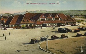 france, TROUVILLE-DEAUVILLE, Gare, Railway Station (1910s) LL. Postcard